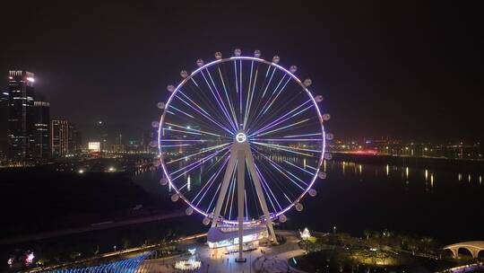 深圳欢乐港湾摩天轮夜景