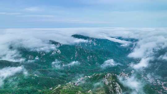 青岛崂山云海航拍延时