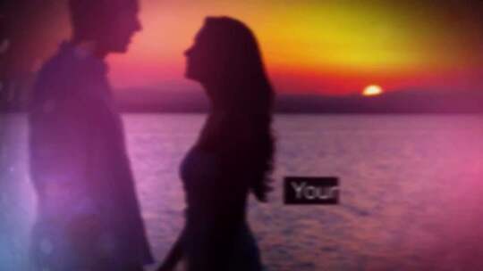 时尚梦幻光效闪烁婚礼图文片头展示AE模板