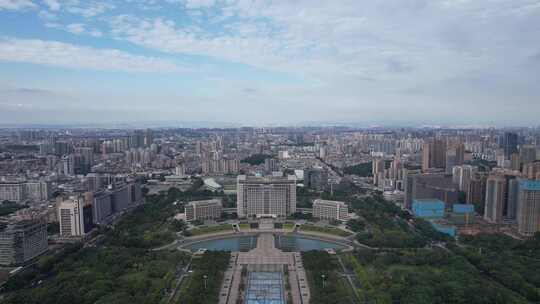 广东东莞市政府大楼建筑航拍