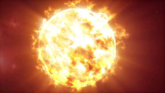 等离子体爆炸的太阳