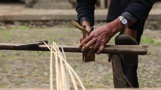 浙江杭州制作竹马手部特写4K实拍视频