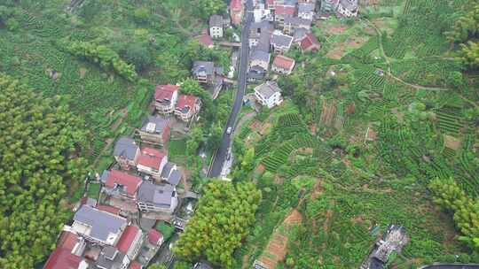 美丽乡村风景航拍