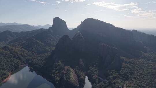 江西弋阳龟峰风景名胜区航拍