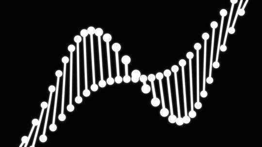 三维DNA分子链条视频视频素材模板下载