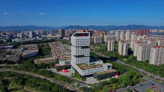 航拍福州大学旗山校区