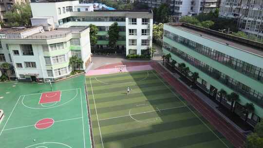 武汉江岸区博雅小学航拍