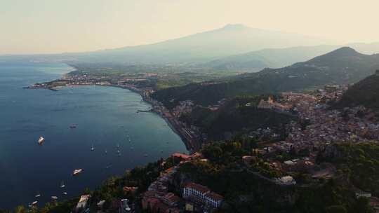 Taormina，西西里岛，意大利，城镇