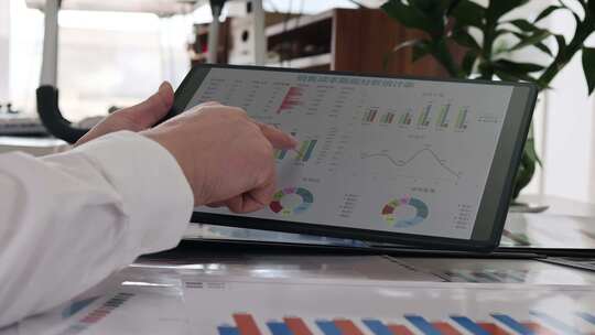 分析数据报表和业绩报表的人