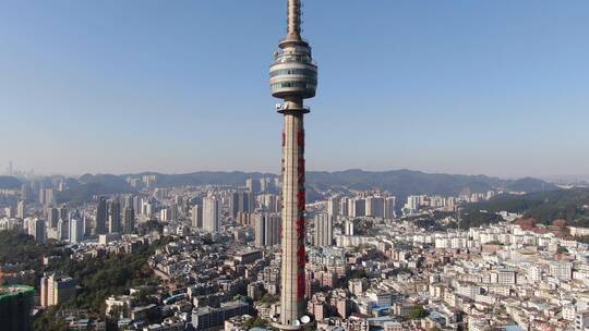 航拍贵阳城市宣传片地标建筑