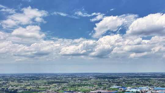 航拍蓝天白云云海延时空景