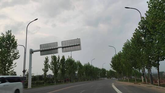 城市道路马路街头景象实拍