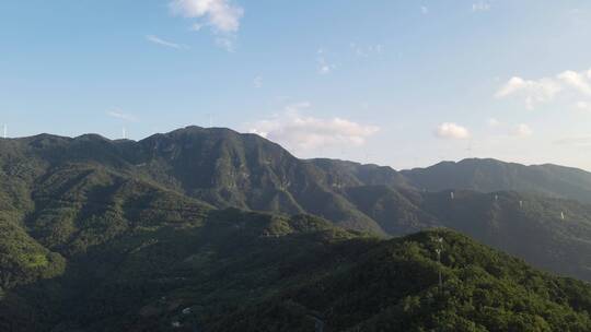 航拍高山森林原始森林