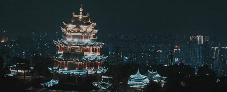 电影感重庆城市夜景