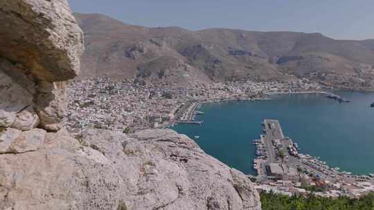 Kalymnos，希腊岛，无人机，海