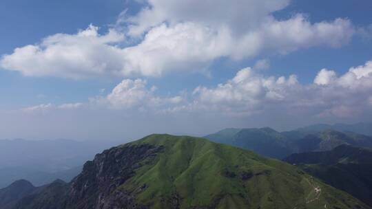 夏天萍乡武功山航拍