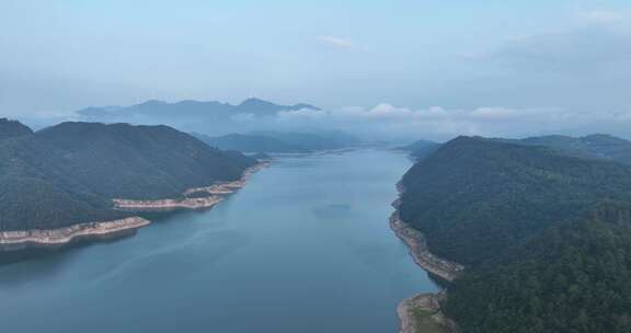 金寨梅山水库风景区航拍