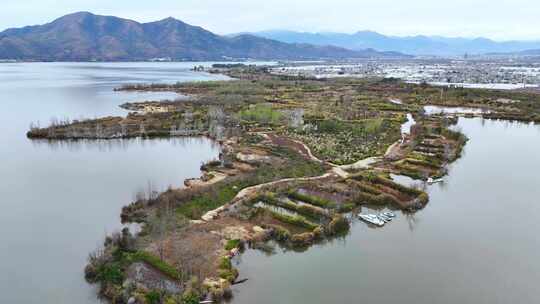 邛海岛屿航拍