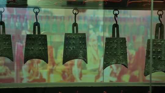 青铜器 青铜制品 古代乐器 视频合集视频素材模板下载