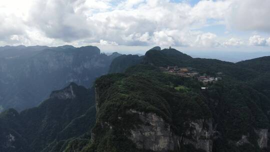 湖南张家界天门山5A景区航拍