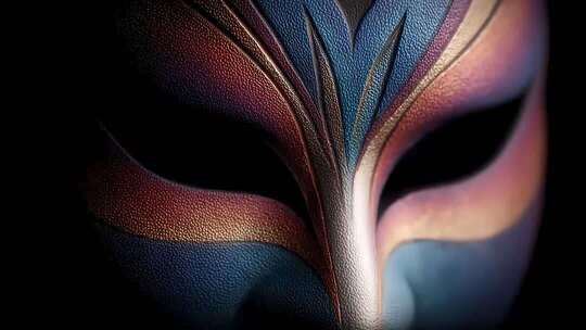 唐朝面具艺术的华丽色彩与神秘气息