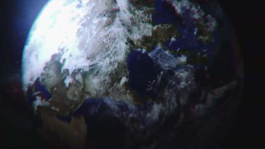 太空 地球 俯冲 星球视频素材模板下载
