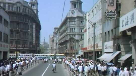 80年代上海城市面貌历史镜头