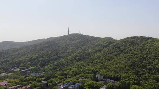 湖南长沙岳麓山风景航拍