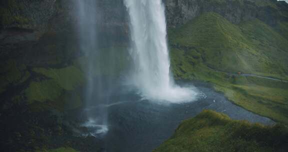 Seljalandsfoss，瀑布，冰岛