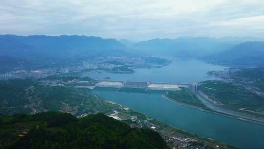 宜昌三峡人家三峡大坝航拍