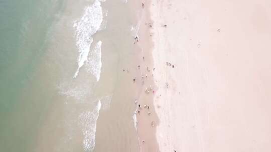 海南三亚陵水南湾猴岛呆呆岛沙滩航拍视频素材模板下载