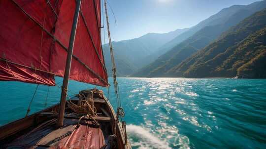 帆船 丝绸之路 一路一带