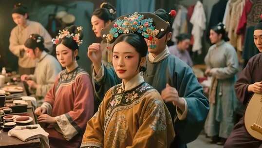 古代古典美女 清宫女子群像 美人与琵琶