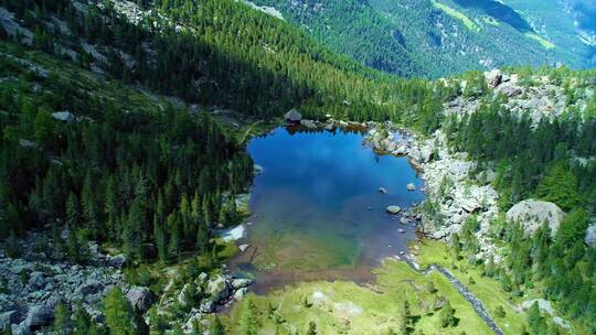 4K山水湖泊高山树林丛林自然景观