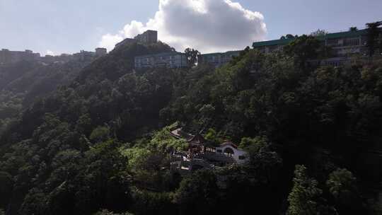 香港太平山顶建筑航拍