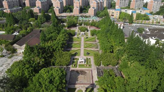 上海龙华烈士陵园4K航拍