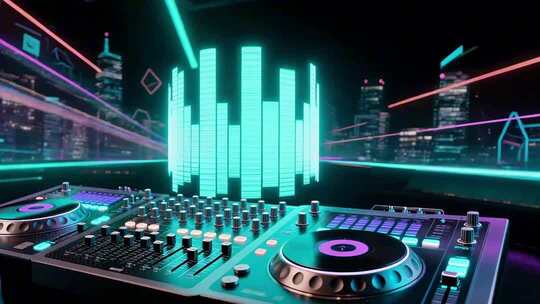 绚丽音乐元素炫酷展示