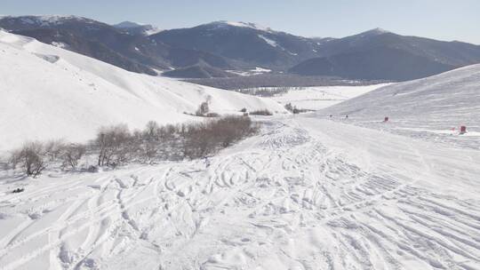 新疆滑雪·雪山4K航拍