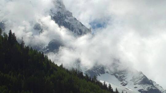 雪山风景延时