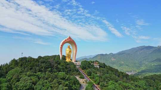 江西九江东林寺大佛雕塑金身