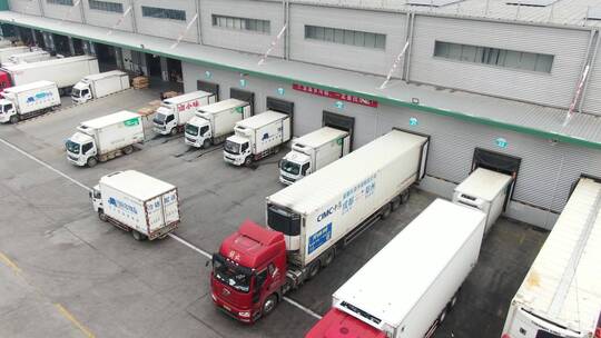 冷藏车 冷库 冷链 物流 冻品运输视频素材模板下载