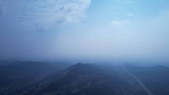 龙泉大石山森林茂密航拍素材