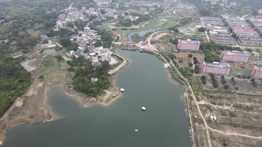 大气 航拍 福建 泉州 城市 闽南 河流 风光