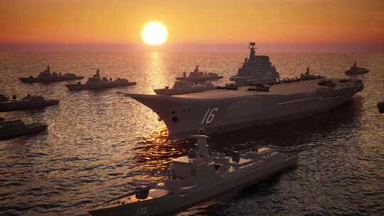 4K国产航母辽宁号舰队
