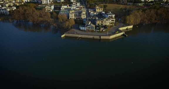 大理洱海建筑景观自然风光旅游宣传素材