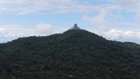 湖南张家界天门山国家森林公园5A景区航拍