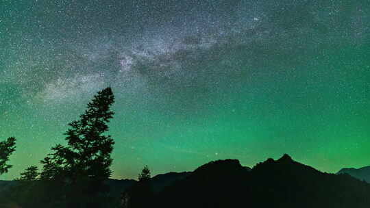 广西柳州石上人家星空