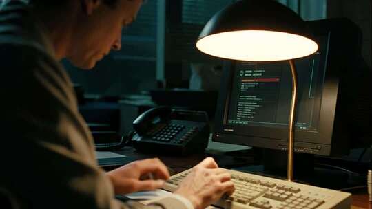 程序员加班SOHO远程工作视频