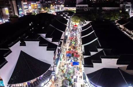 城市夜景灯光航拍，沦陷在这美丽的夜色里