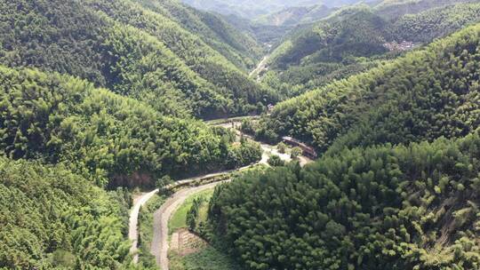 航拍衡阳常宁西江瑶寨风景区